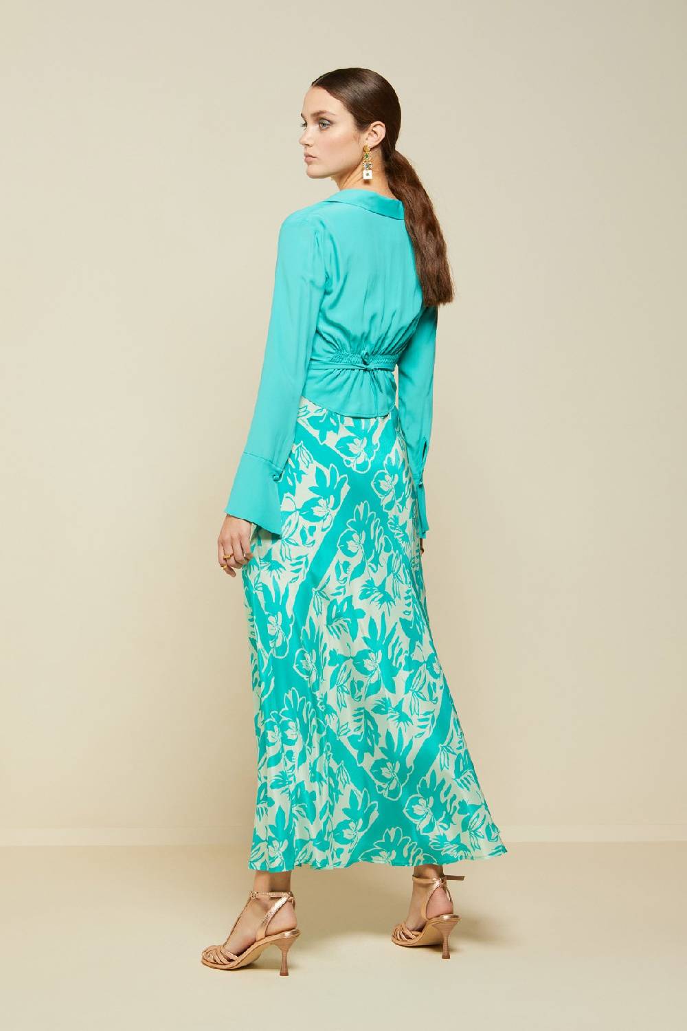 Ottod'Ame Silk Blend Criss-crossed Sweater