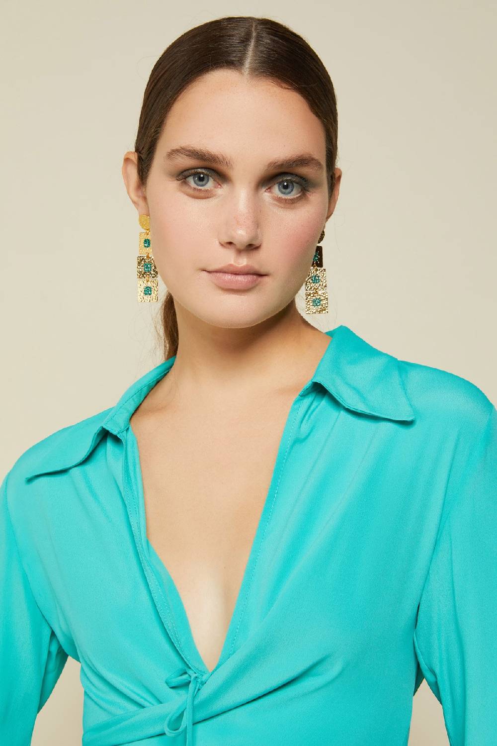 Ottod'Ame Silk Blend Criss-crossed Sweater