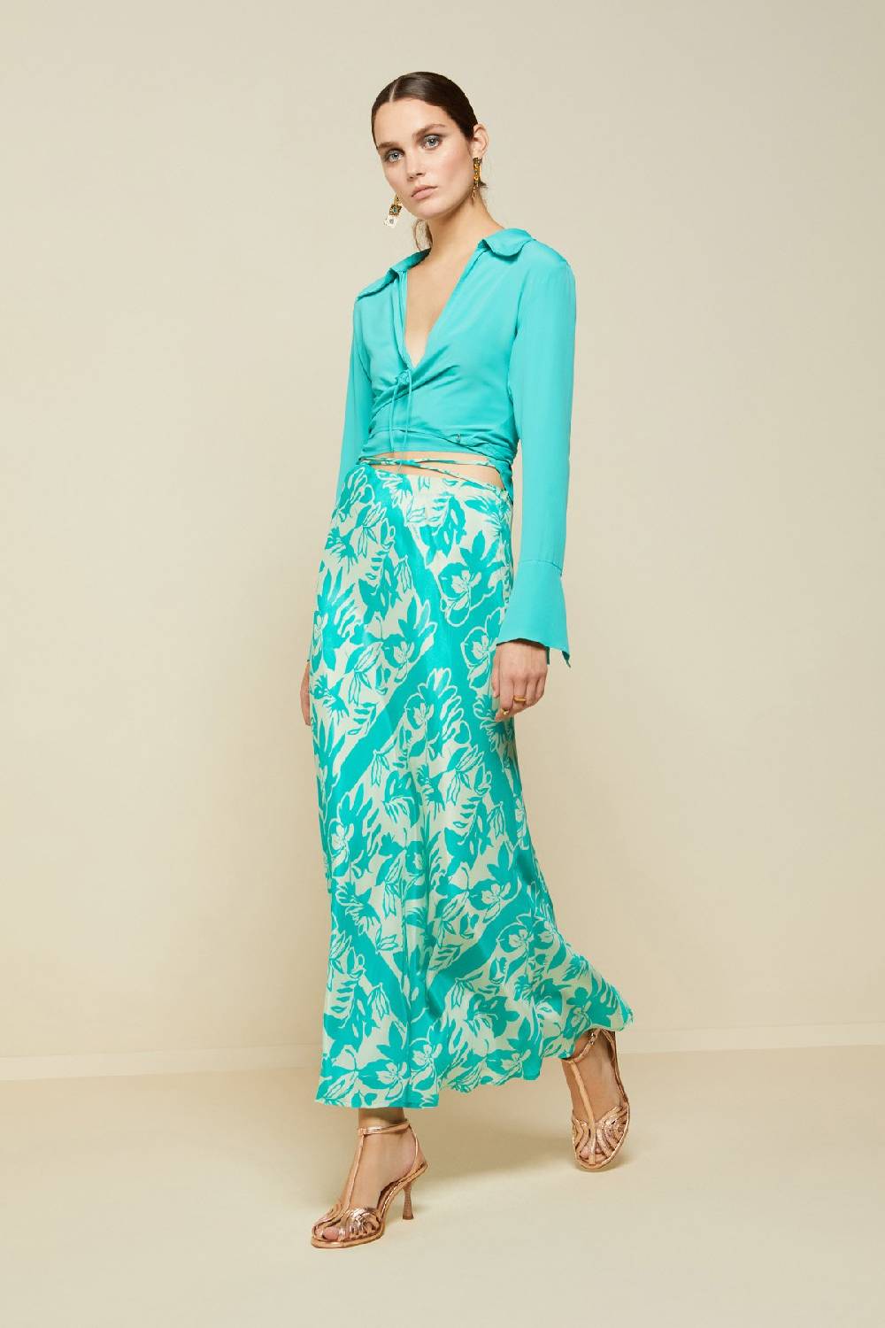 Ottod'Ame Silk Blend Criss-crossed Sweater