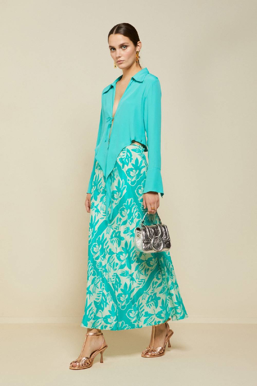 ottod'Ame Silk blend criss-crossed sweater