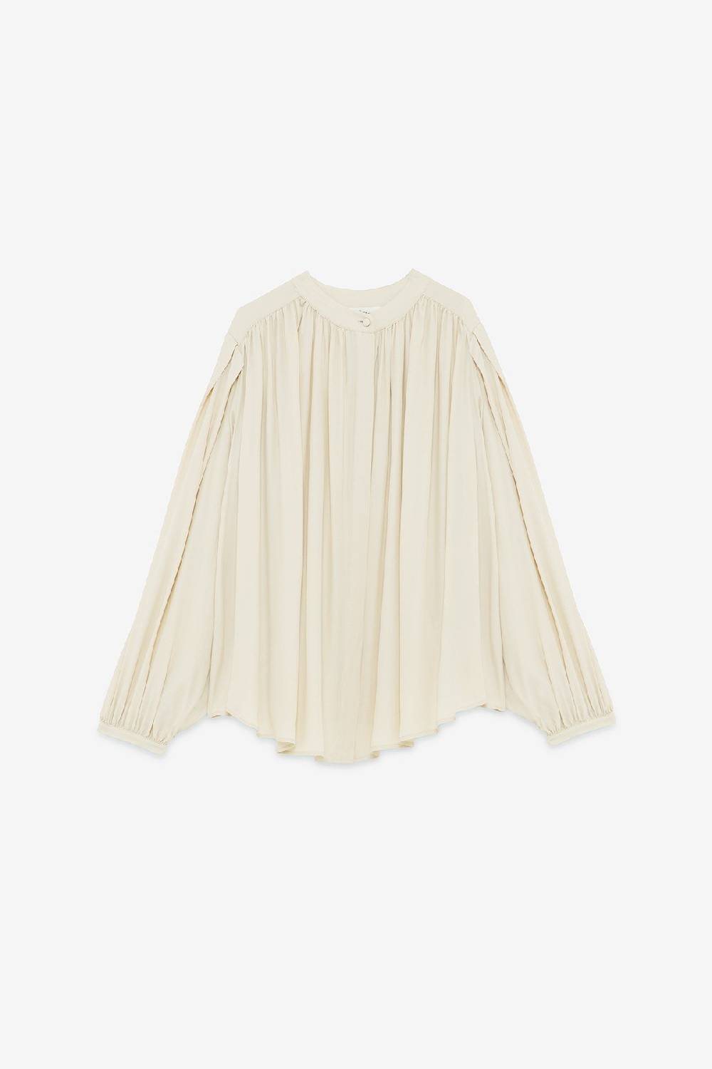 Ottod'Ame Silk-blend Draped Blouse