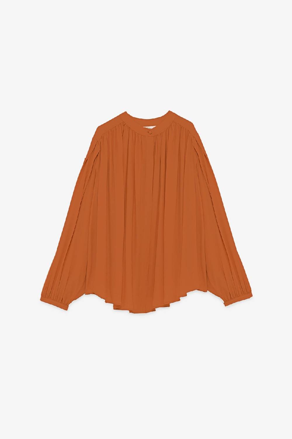 Ottod'Ame Silk-blend Draped Blouse