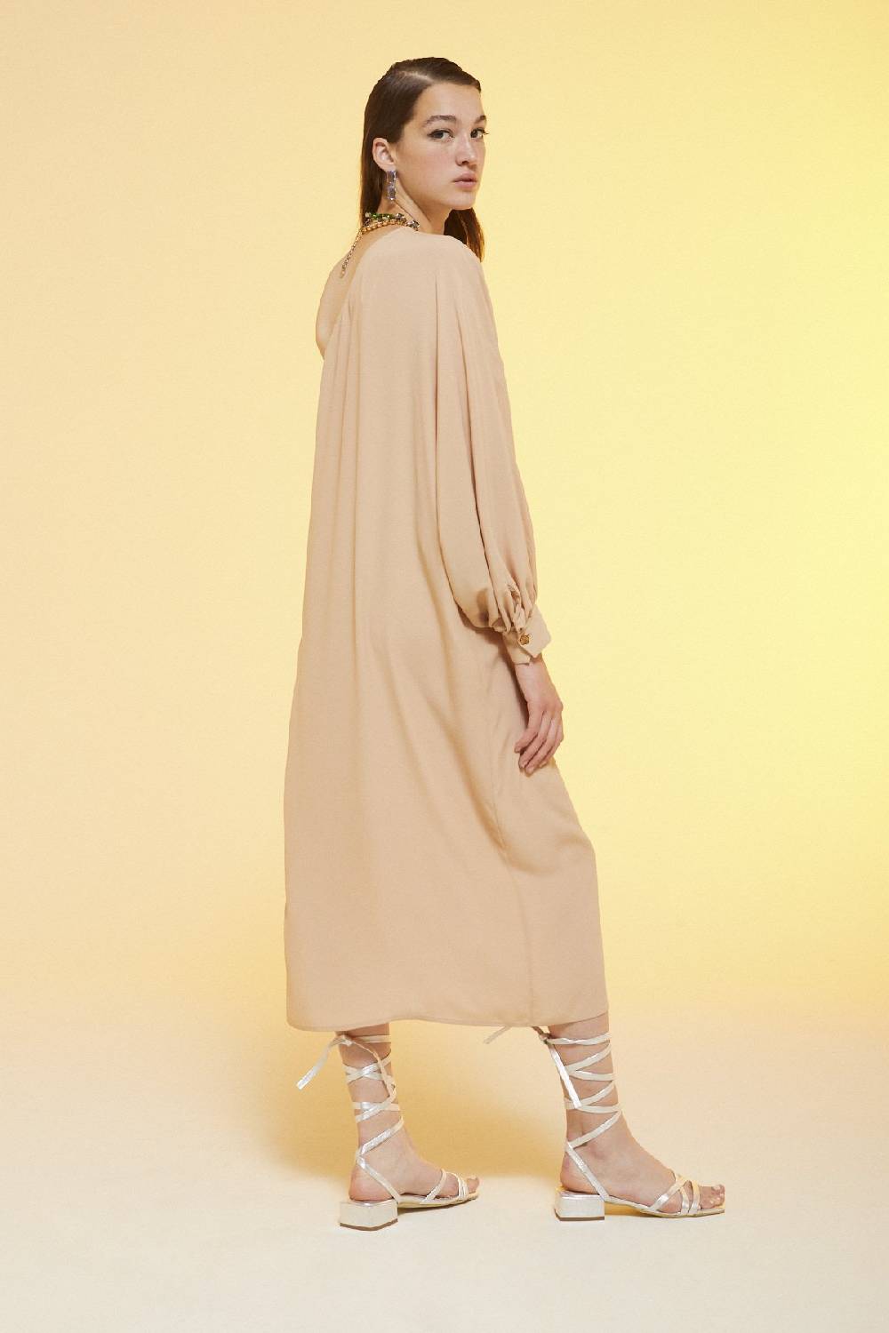 Ottod'Ame Silk Blend Fluid Dress