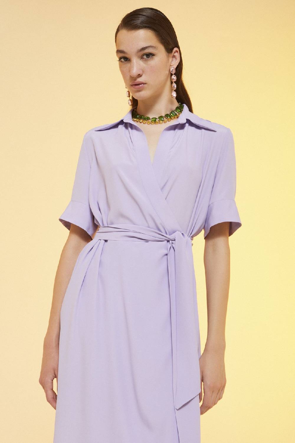 Ottod'Ame Silk Blend Fluid Long Dress