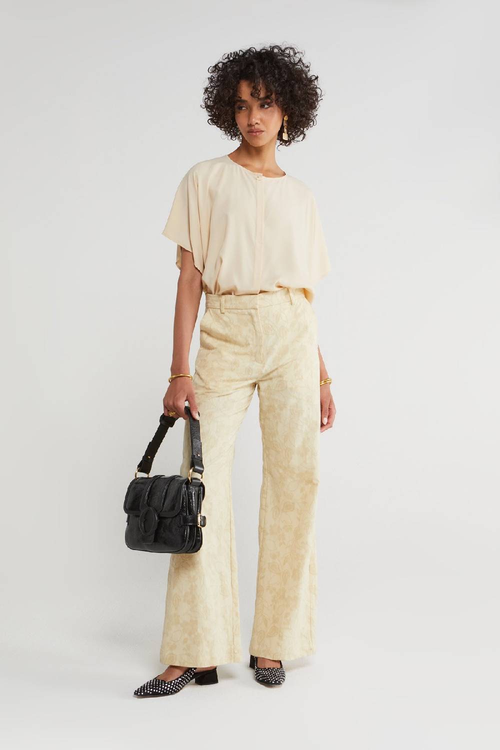 Ottod'Ame Silk Blend Half-sleeve Shirt