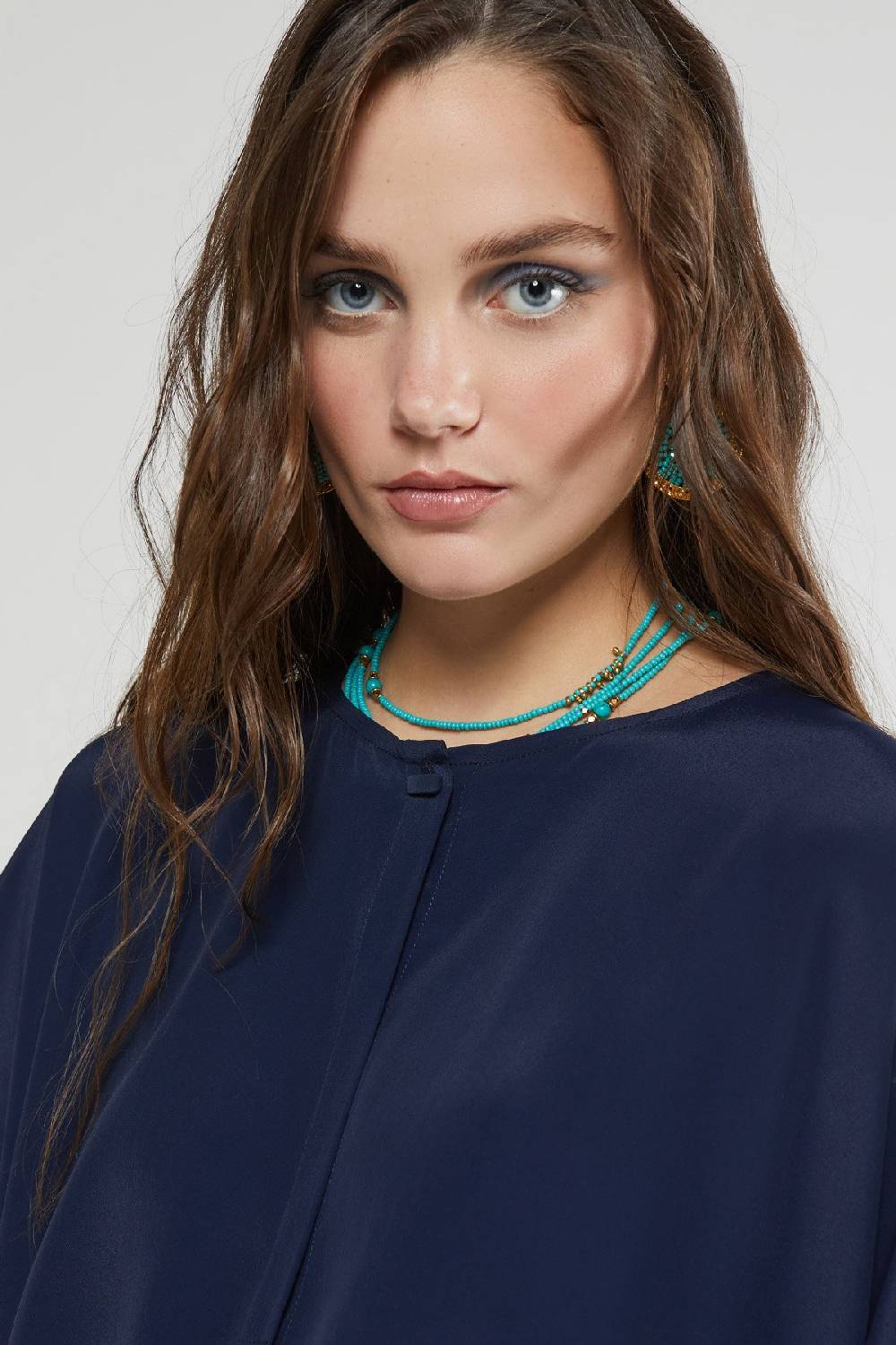 Ottod'Ame Silk Blend Half-sleeve Shirt