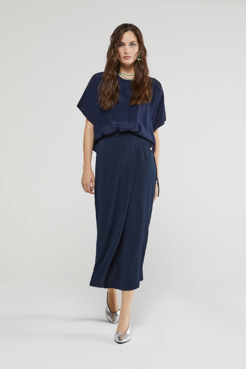 ottod'Ame Silk blend half-sleeve shirt