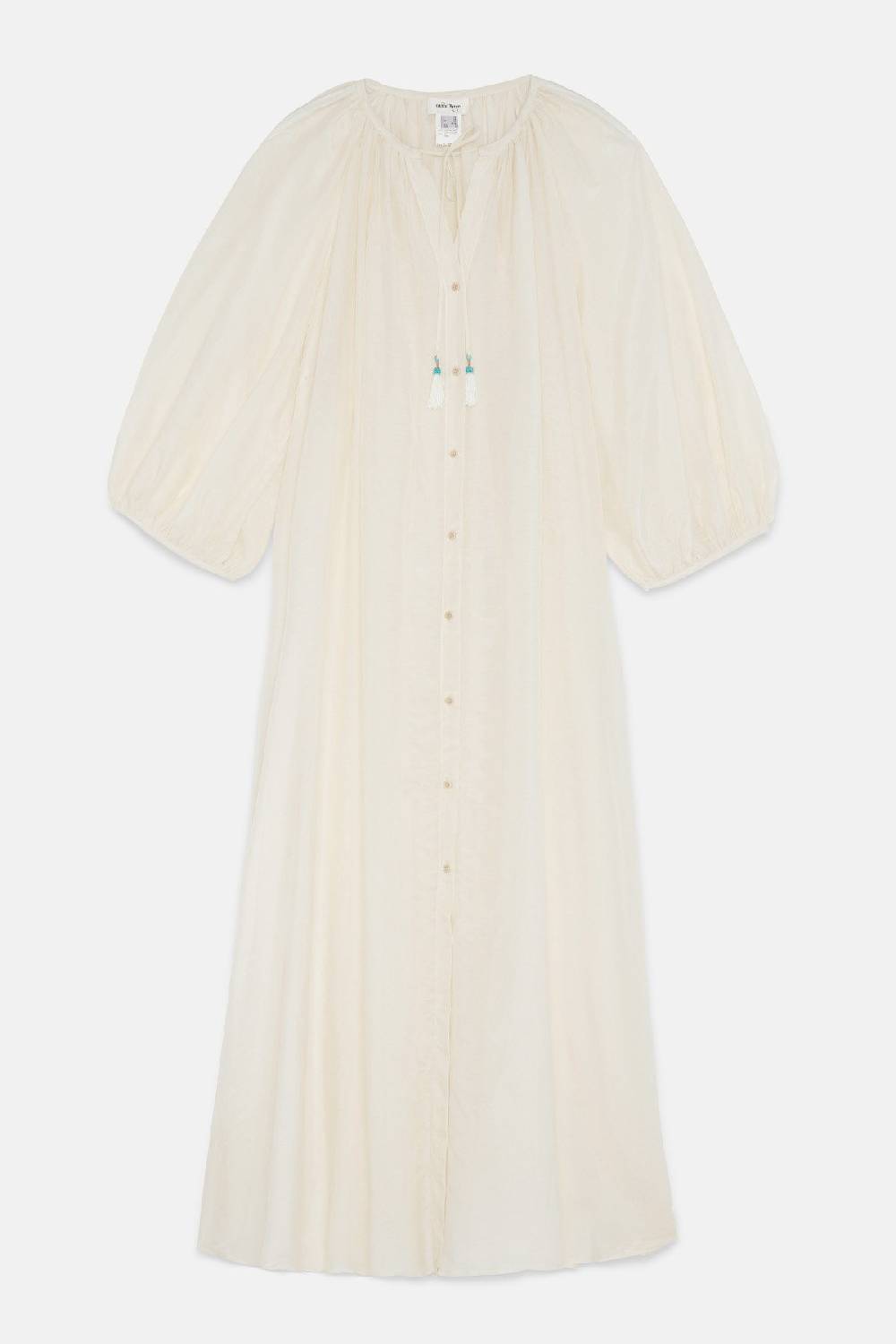 Ottod'Ame Silk Blend Long Chemisier Dress