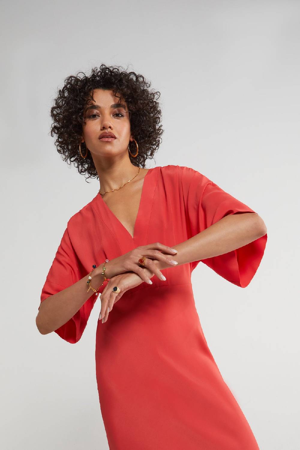 Ottod'Ame Silk Blend Long Dress