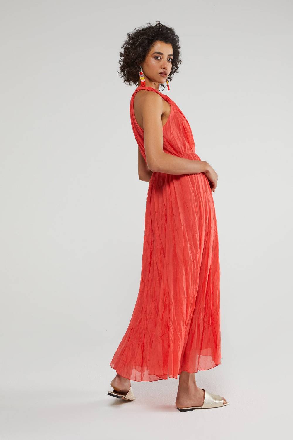 Ottod'Ame Silk Blend Long Dress