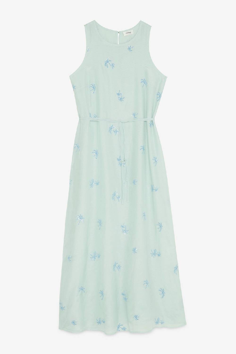 Ottod'Ame Silk Blend Long Dress With Embroideries