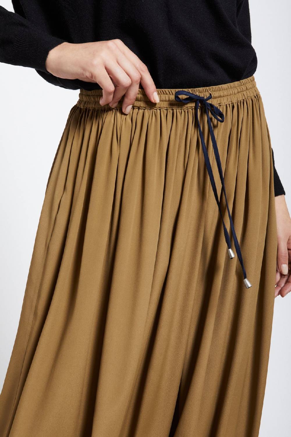 Ottod'Ame Silk-blend Long Skirt