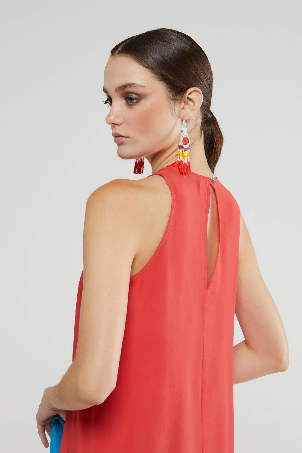 Ottod'Ame Silk Blend Midi Dress