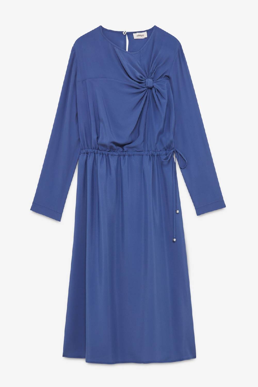 Ottod'Ame Silk-blend Midi Dress With Knot