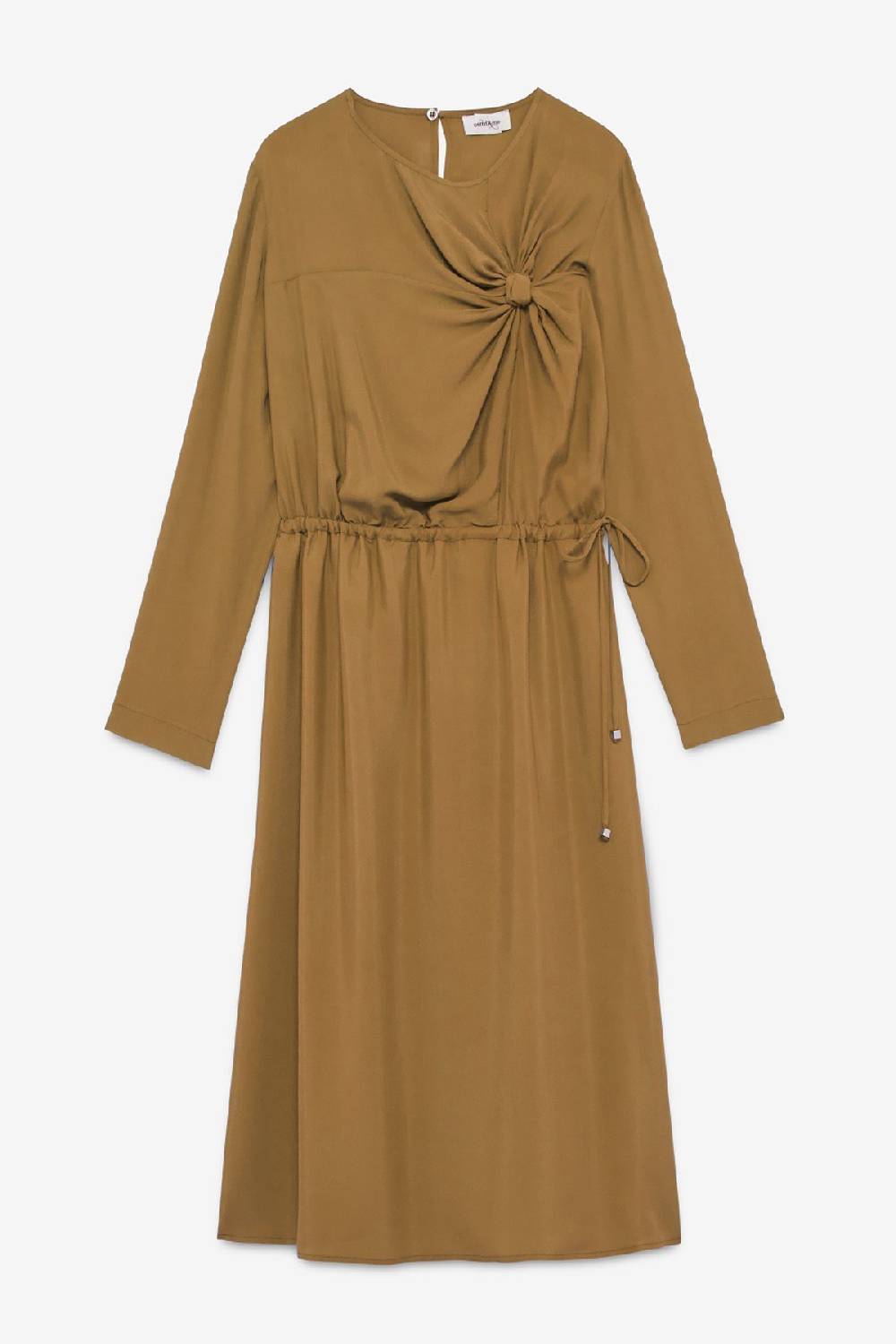 Ottod'Ame Silk-blend Midi Dress With Knot