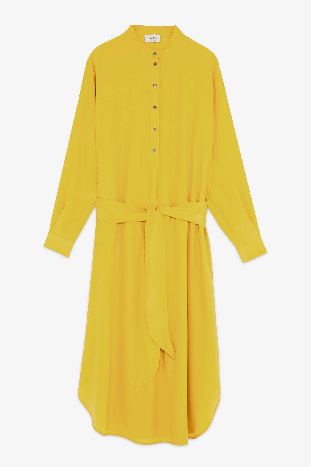 Ottod'Ame Silk-blend Midi Dress With Sash