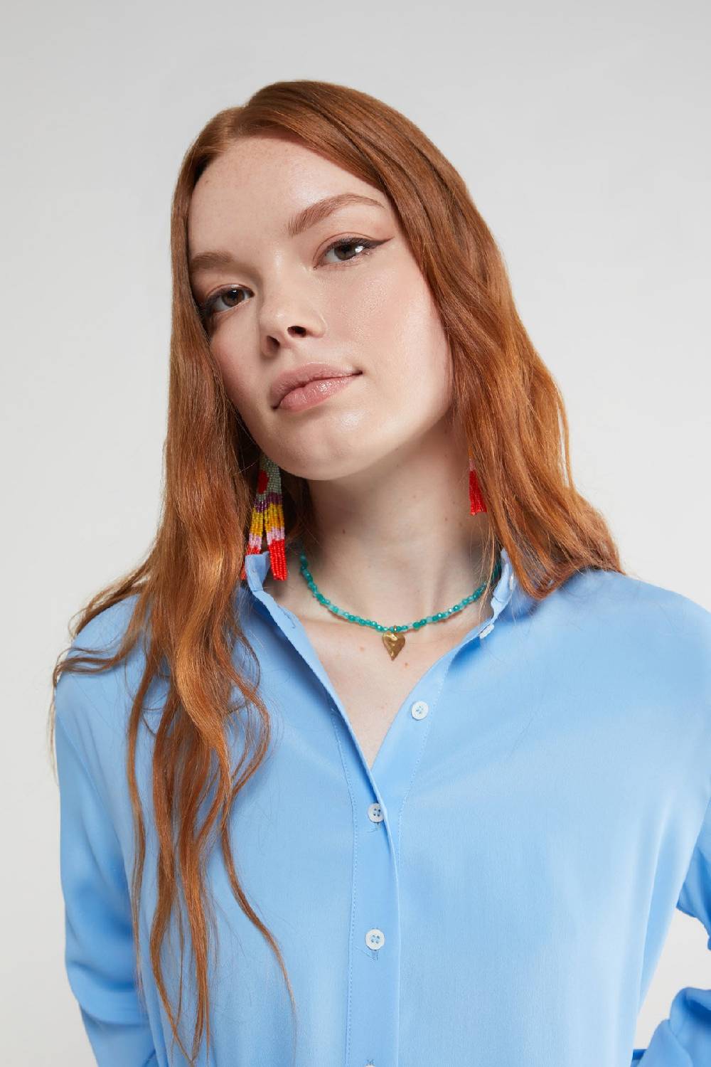 Ottod'Ame Silk Blend Midi Dress With Sash