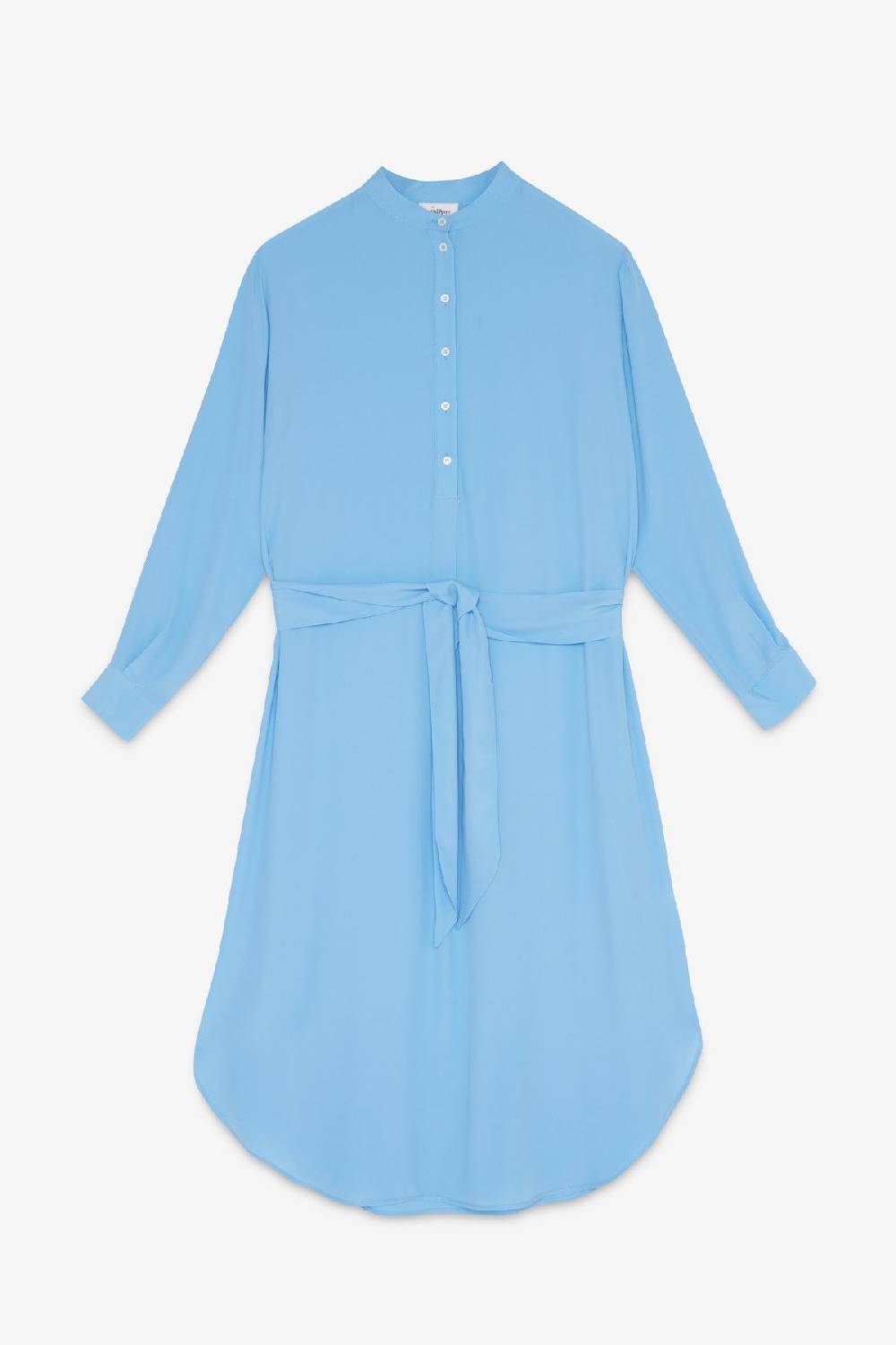 Ottod'Ame Silk Blend Midi Dress With Sash