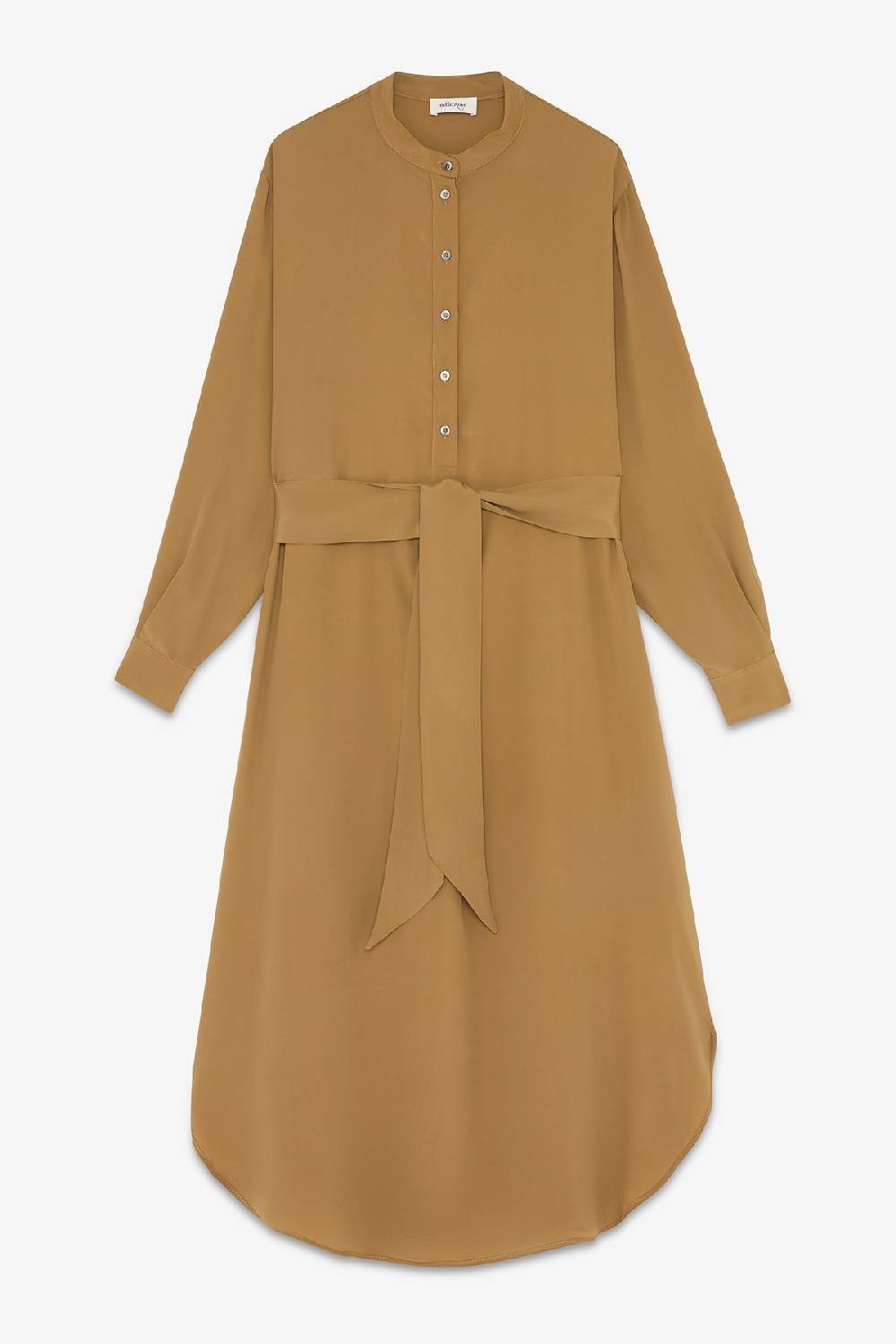 Ottod'Ame Silk-blend Midi Dress With Sash