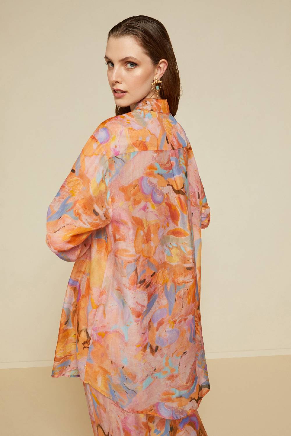 Ottod'Ame Silk Blend Oversized Shirt