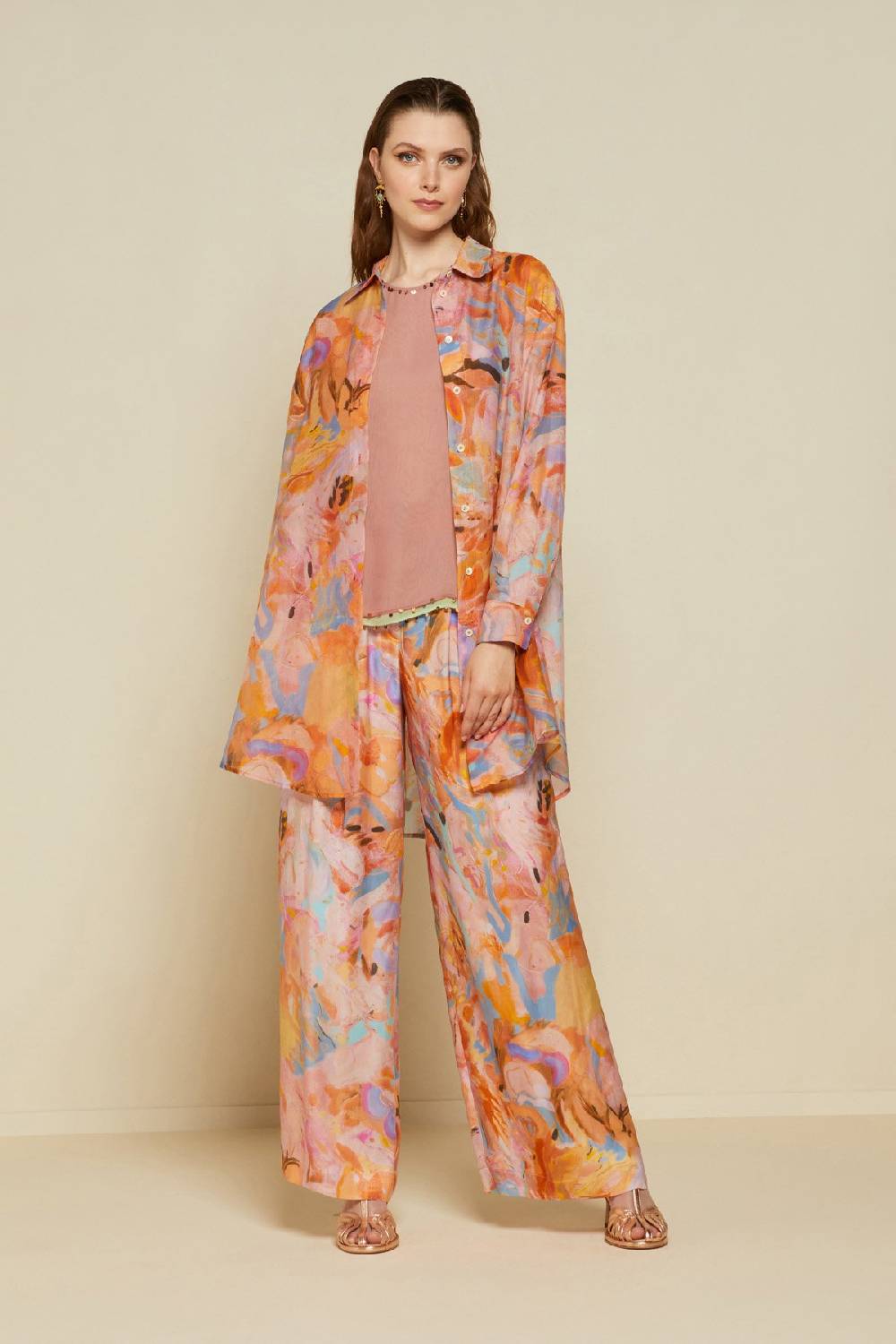 Ottod'Ame Silk Blend Oversized Shirt