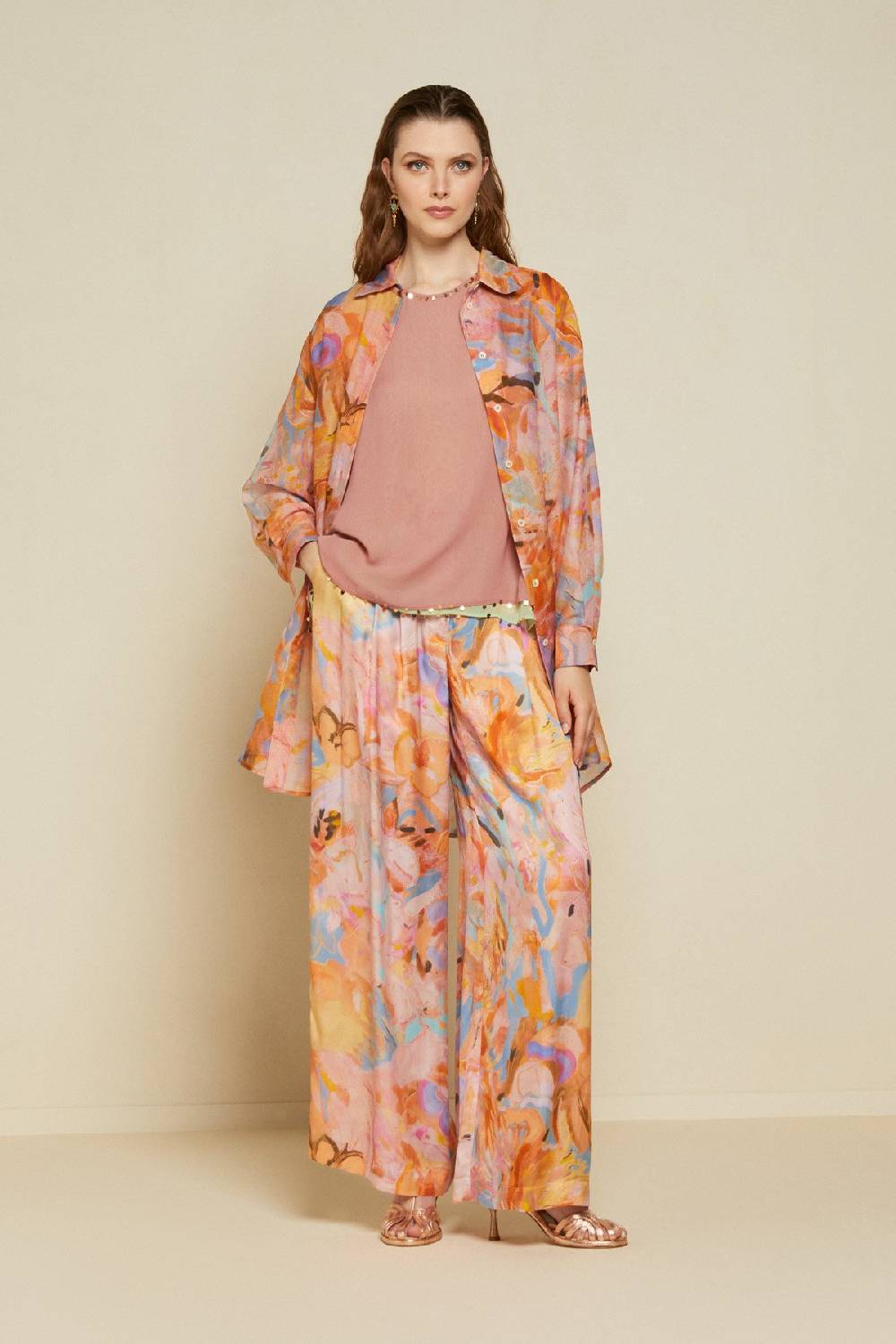 Ottod'Ame Silk Blend Oversized Shirt