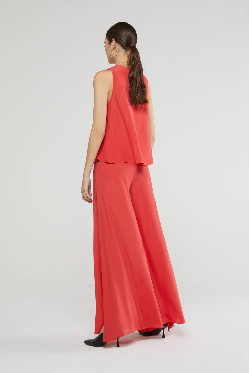 Ottod'Ame Silk Blend Palazzo Trousers