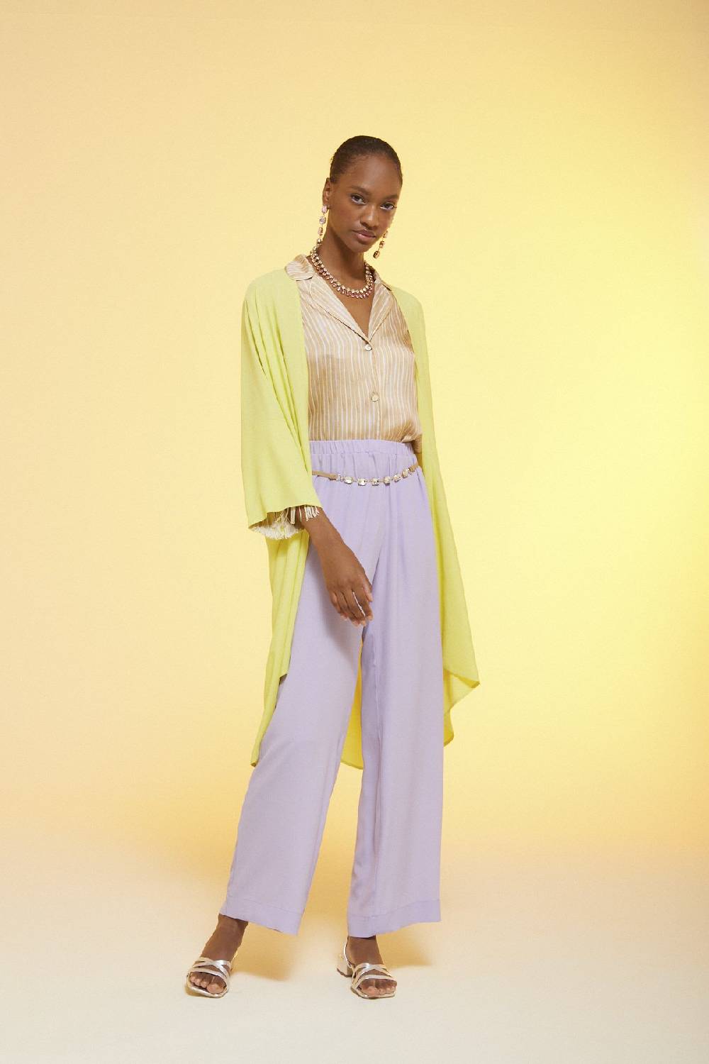 ottod'Ame Silk blend palazzo trousers