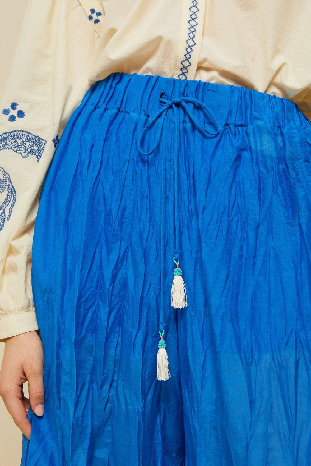 Ottod'Ame Silk Blend Palazzo Trousers