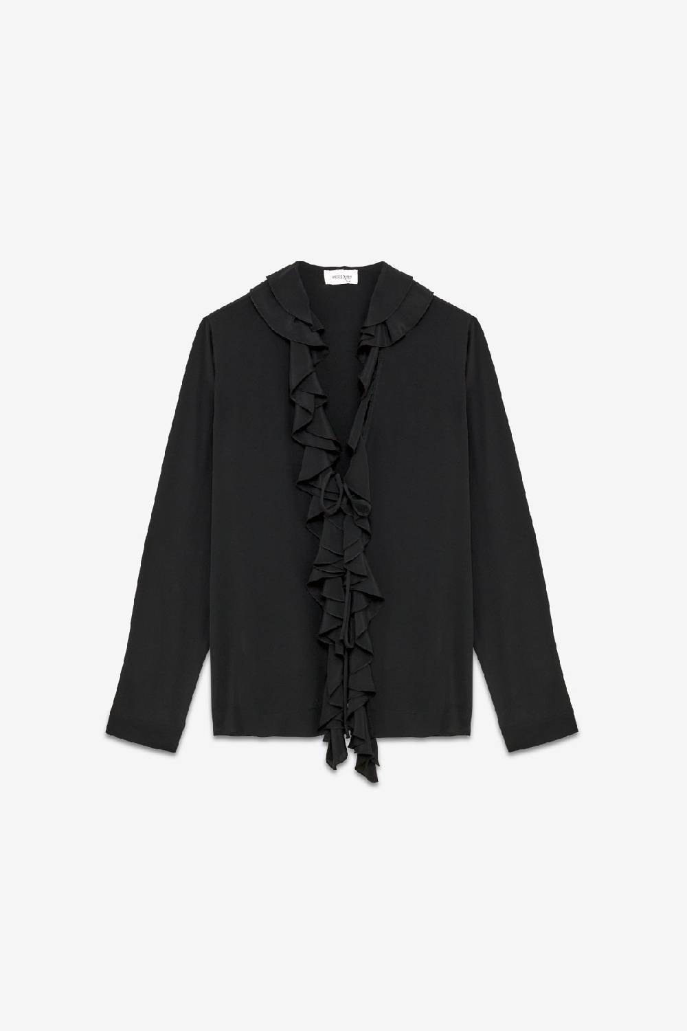 Ottod'Ame Silk-blend Shirt With Rouches