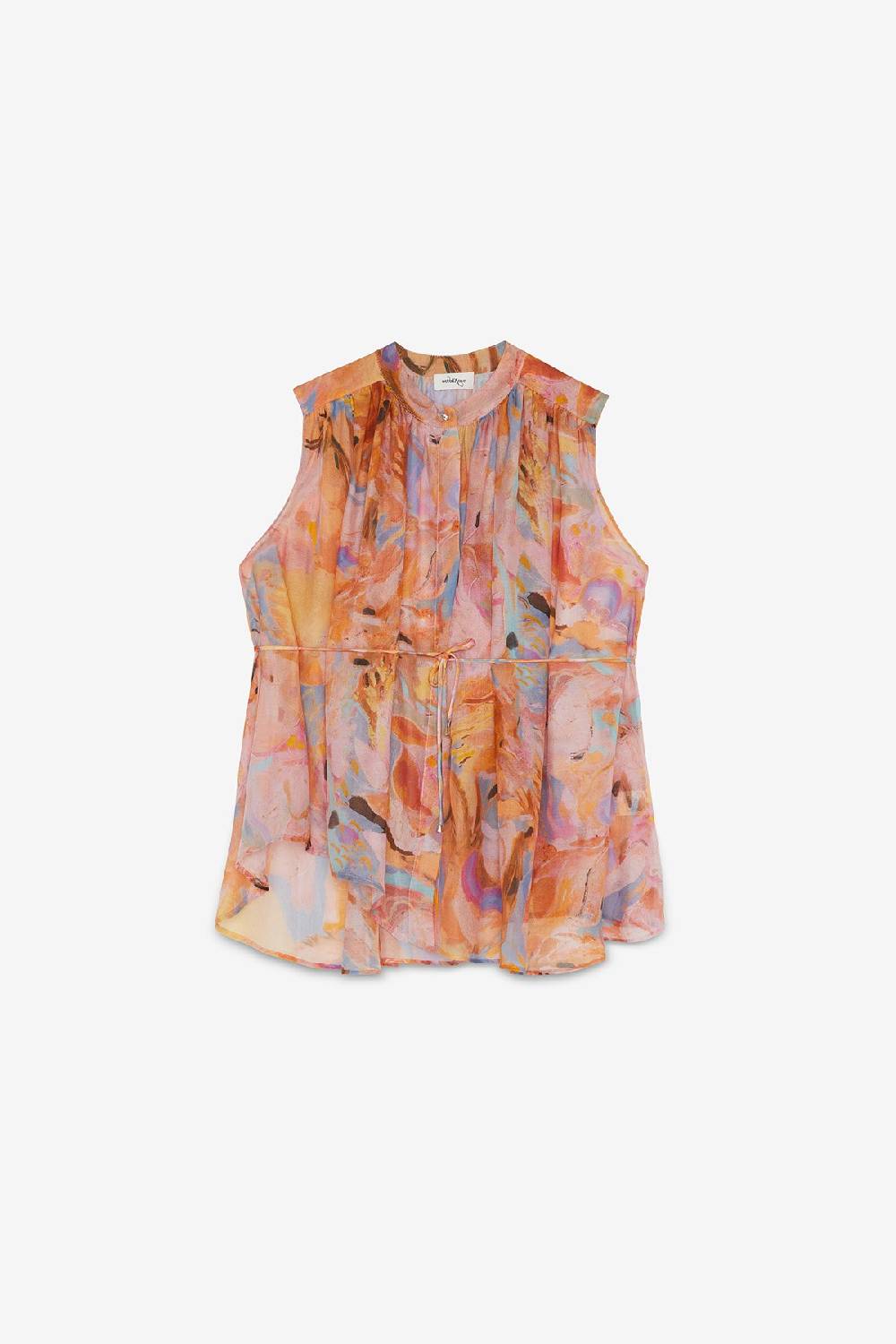 Ottod'Ame Silk Blend Sleeveless Shirt