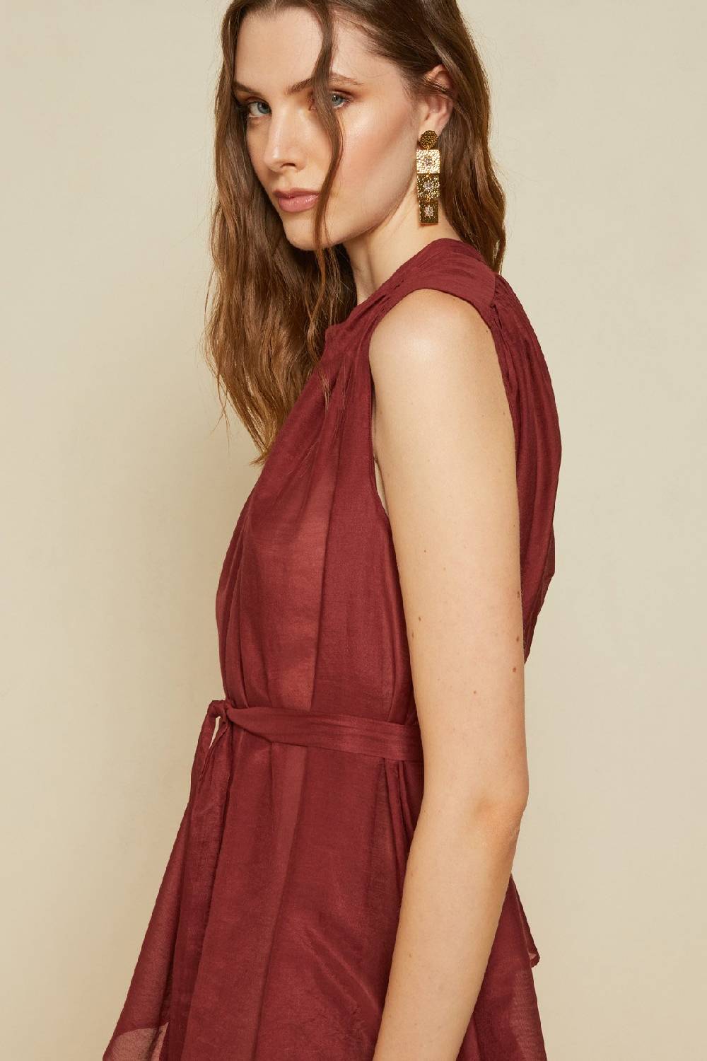 Ottod'Ame Silk Blend Sleeveless Shirt