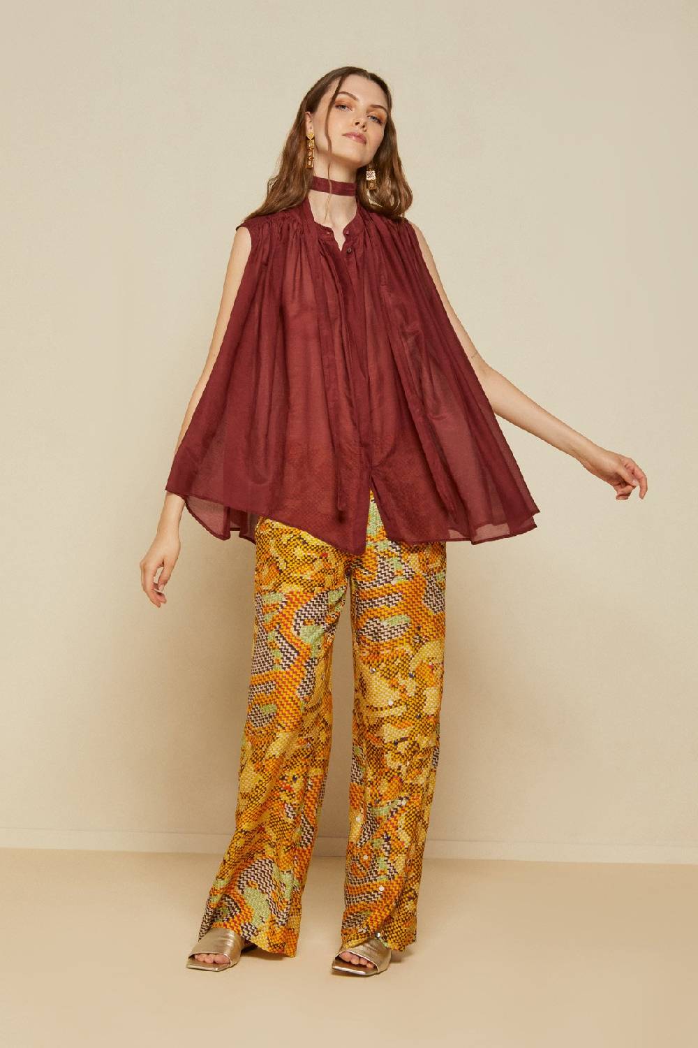 ottod'Ame Silk blend sleeveless shirt