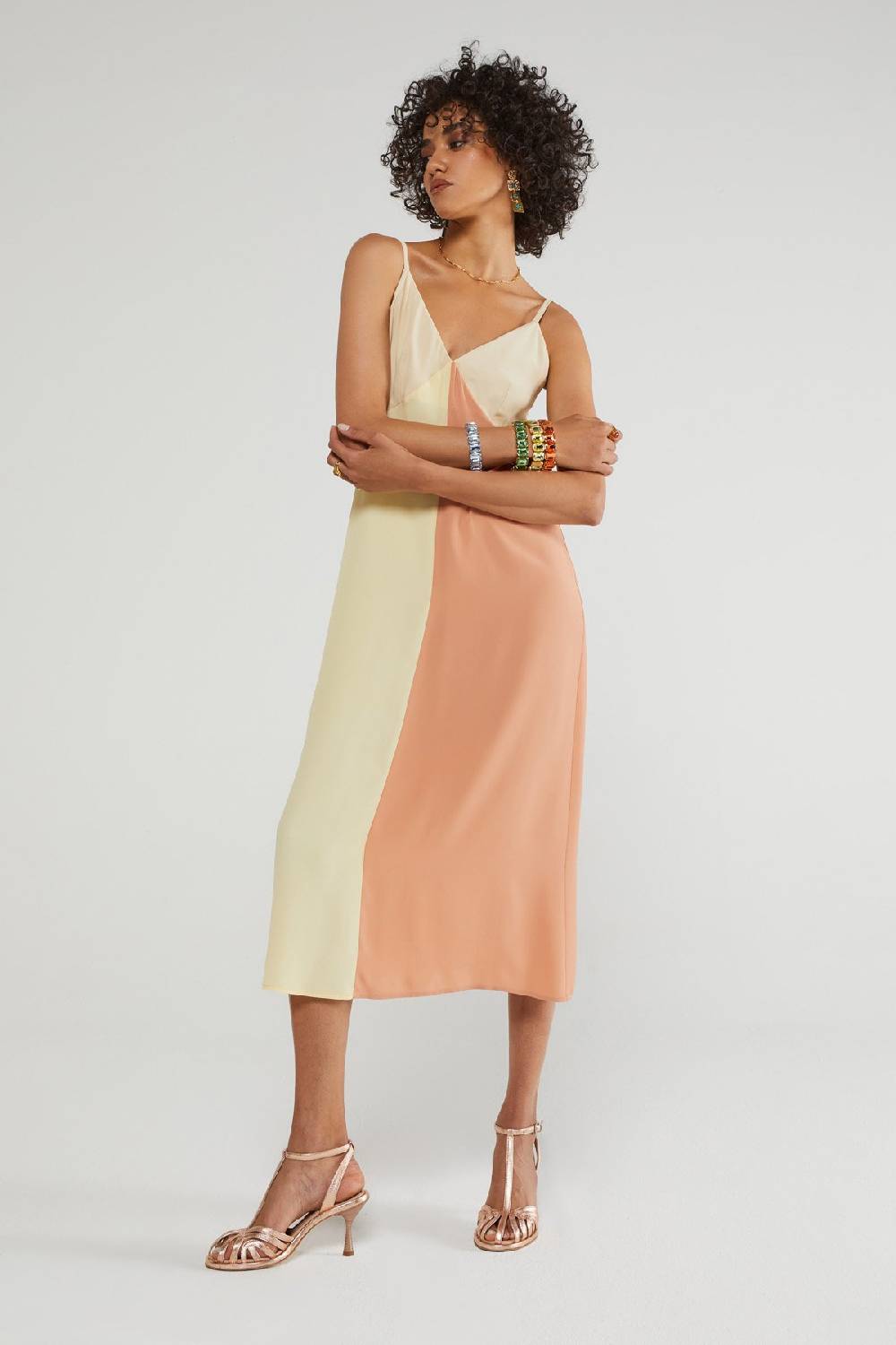 ottod'Ame Silk blend slip dress