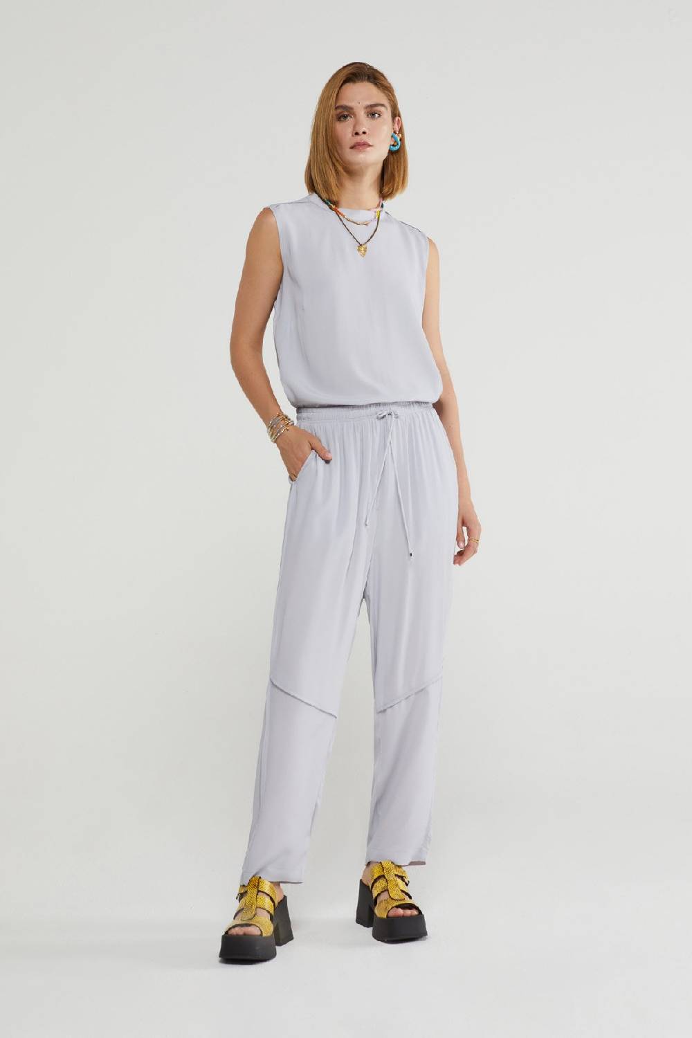 ottod'Ame Silk blend trousers