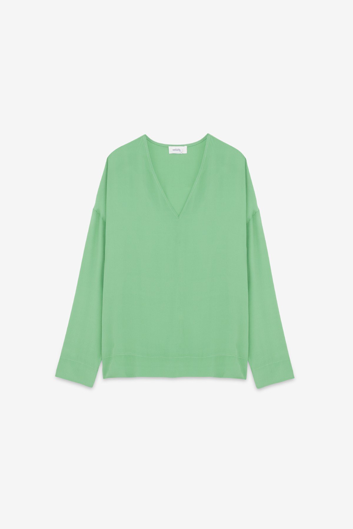 Ottod'Ame Silk-blendl Flared Blouse