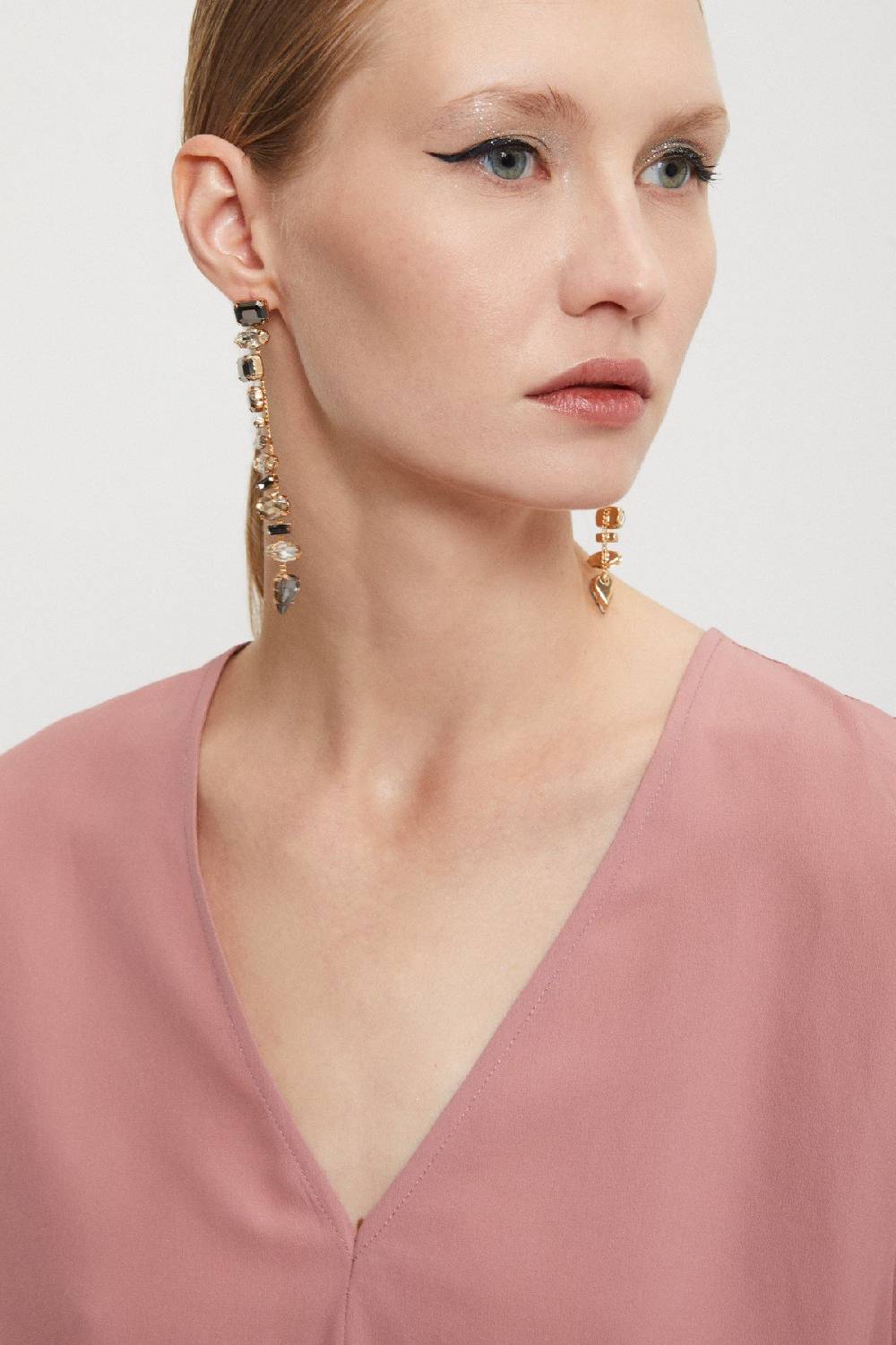 Ottod'Ame Silk-blendl Flared Blouse