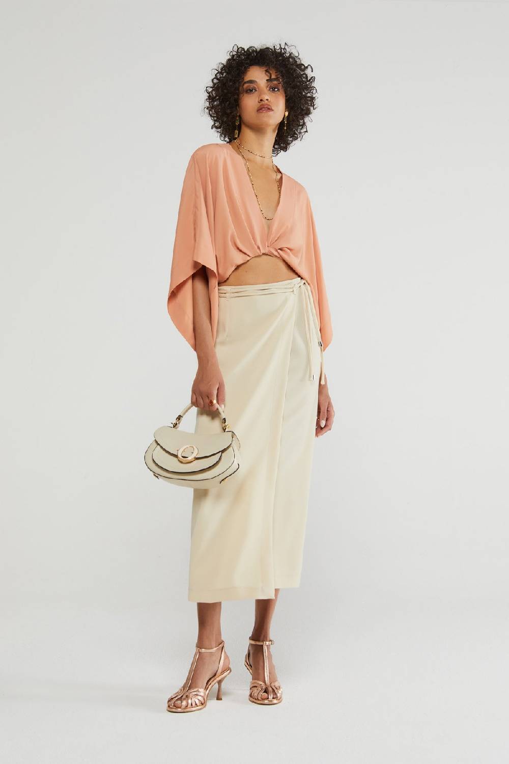 ottod'Ame Skirt with lace at the waist