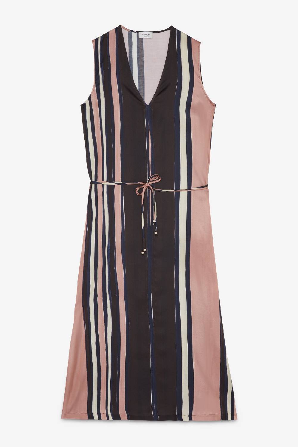 Ottod'Ame Sleeveles Viscose Long Dress With Belt