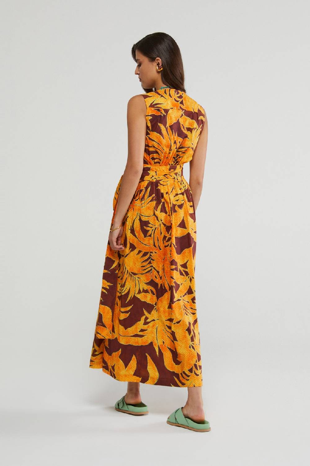 Ottod'Ame Sleeveless Cotton Long Dress