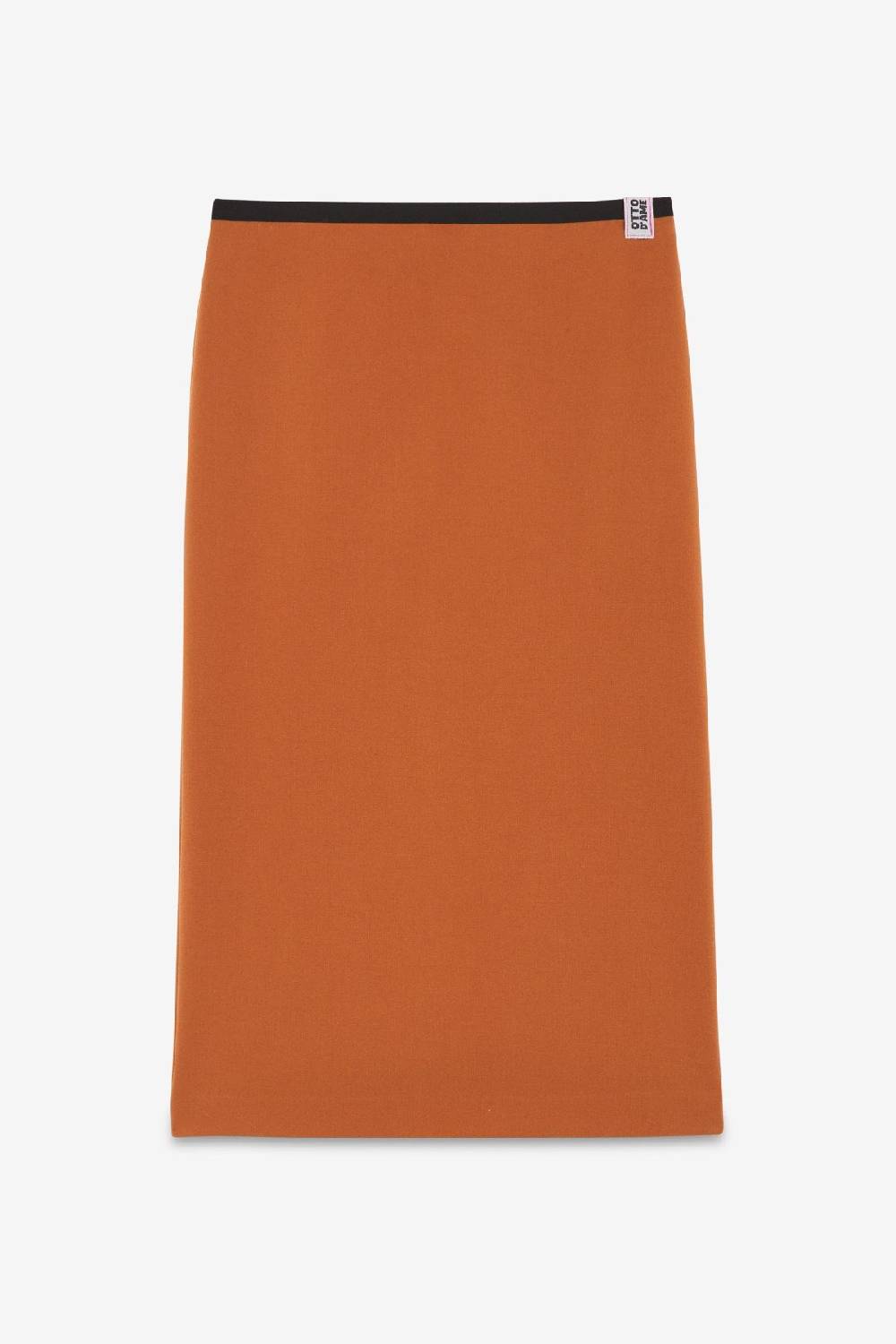 Ottod'Ame Solid Midi Skirt