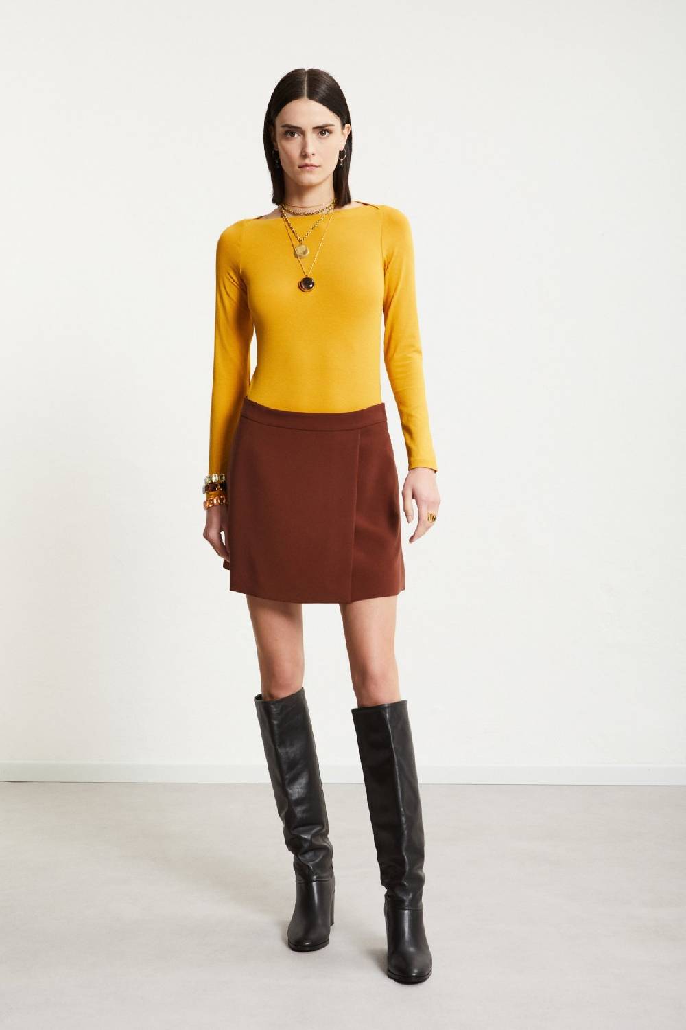 ottod'Ame Solid mini skirt