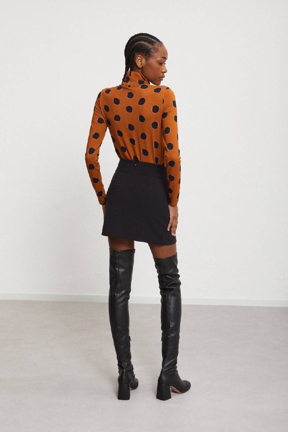 Ottod'Ame Solid Mini Skirt