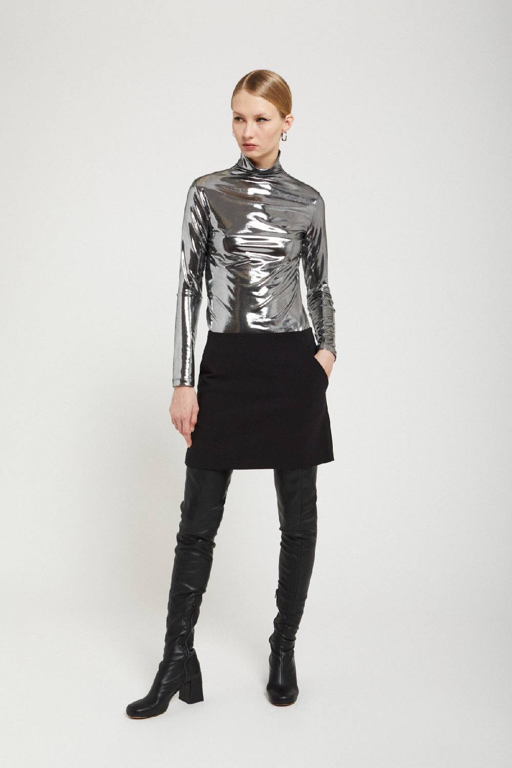 Ottod'Ame Solid Mini Skirt