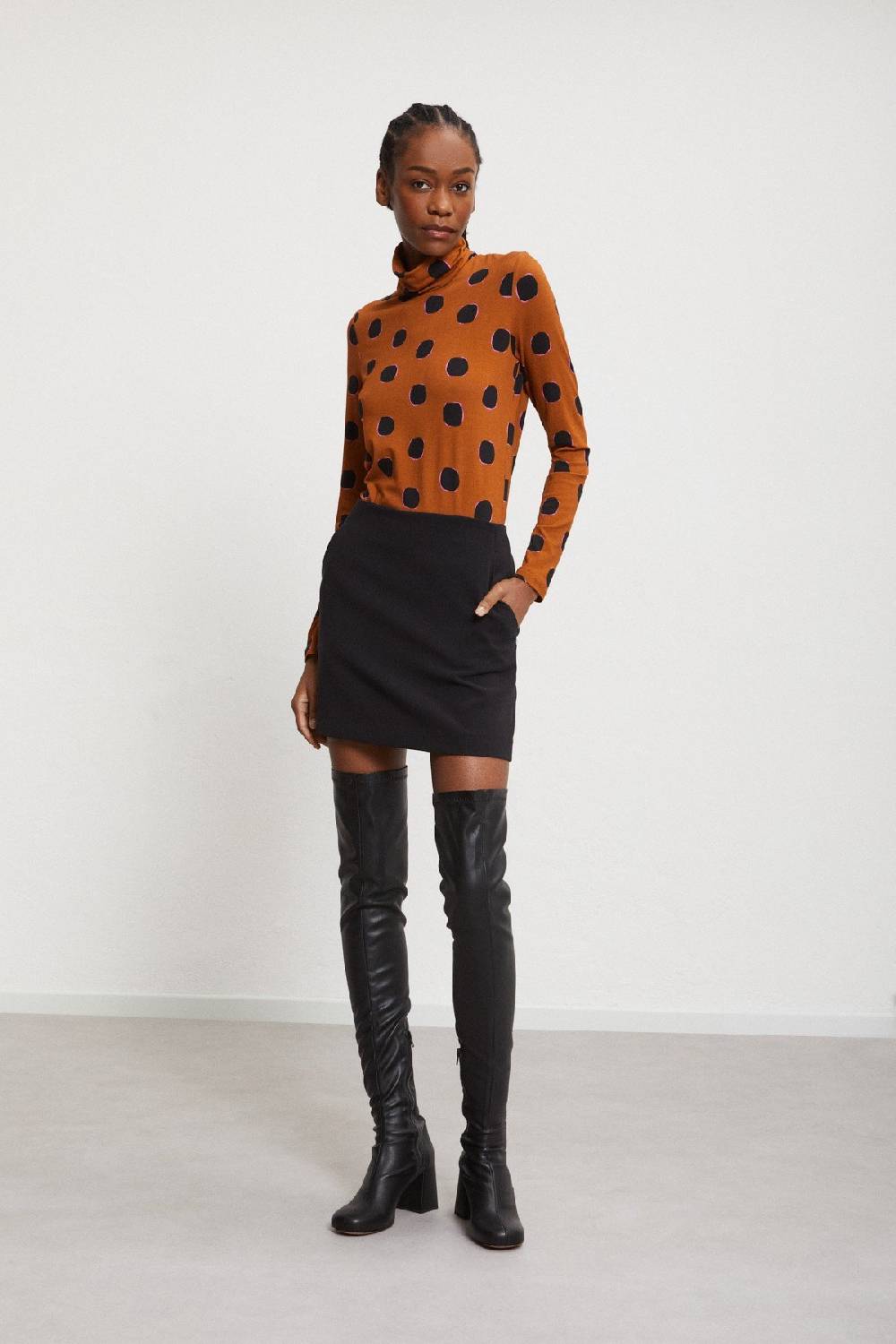 ottod'Ame Solid mini skirt