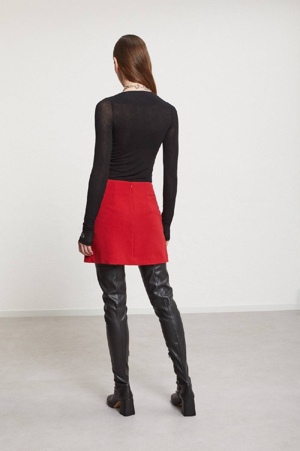 Ottod'Ame Solid Mini Skirt