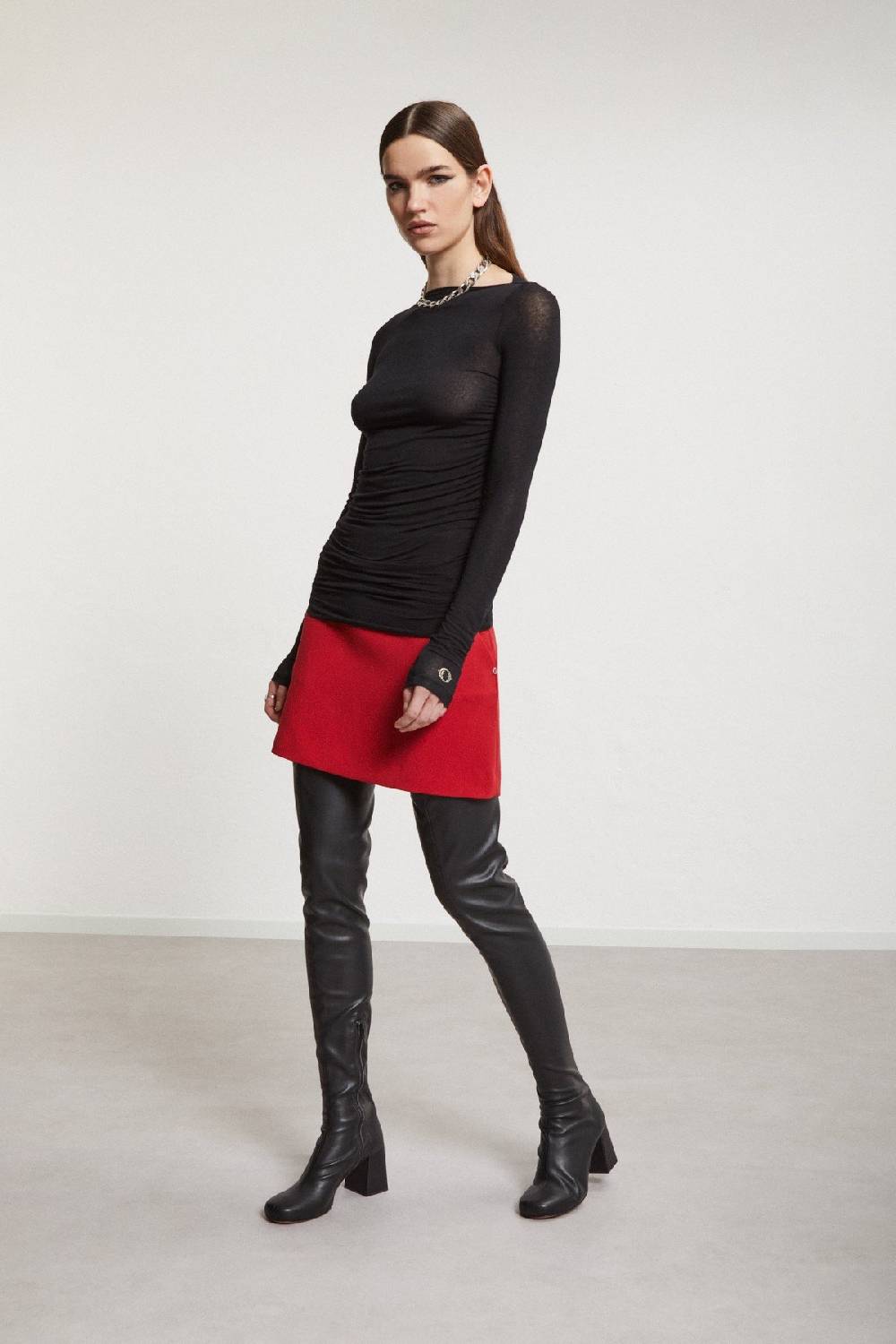 ottod'Ame Solid mini skirt