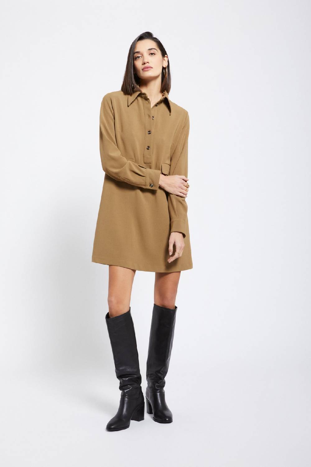 ottod'Ame Solid short dress with collar