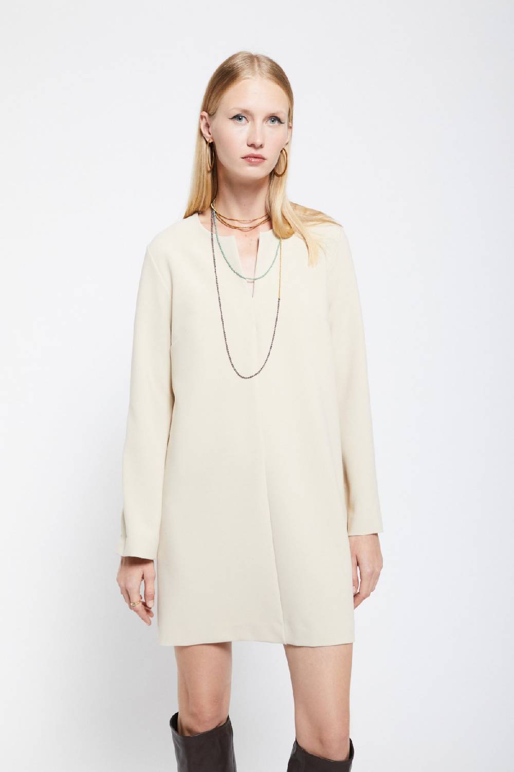 Ottod'Ame Solid Short Dress