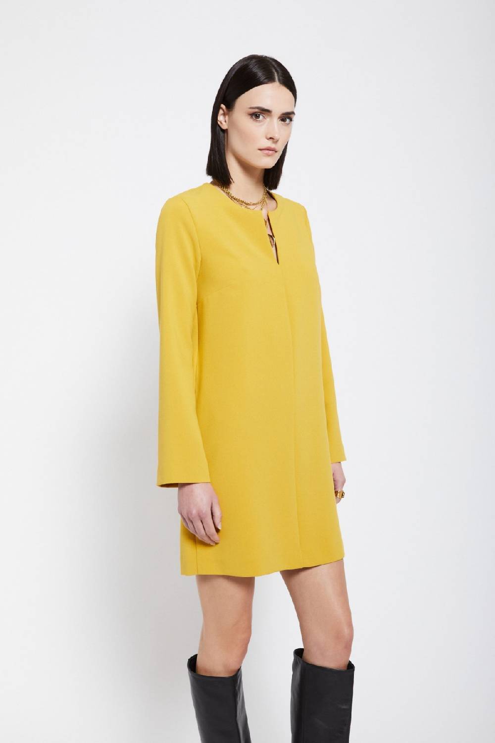 Ottod'Ame Solid Short Dress